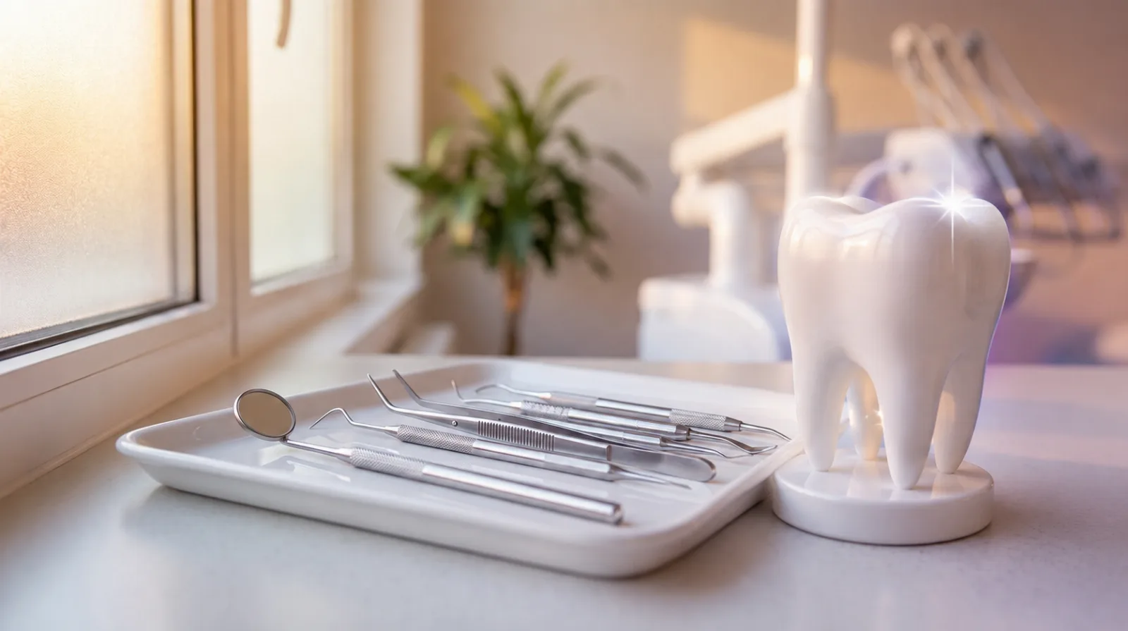 Teeth whitening for sparkling white tooth