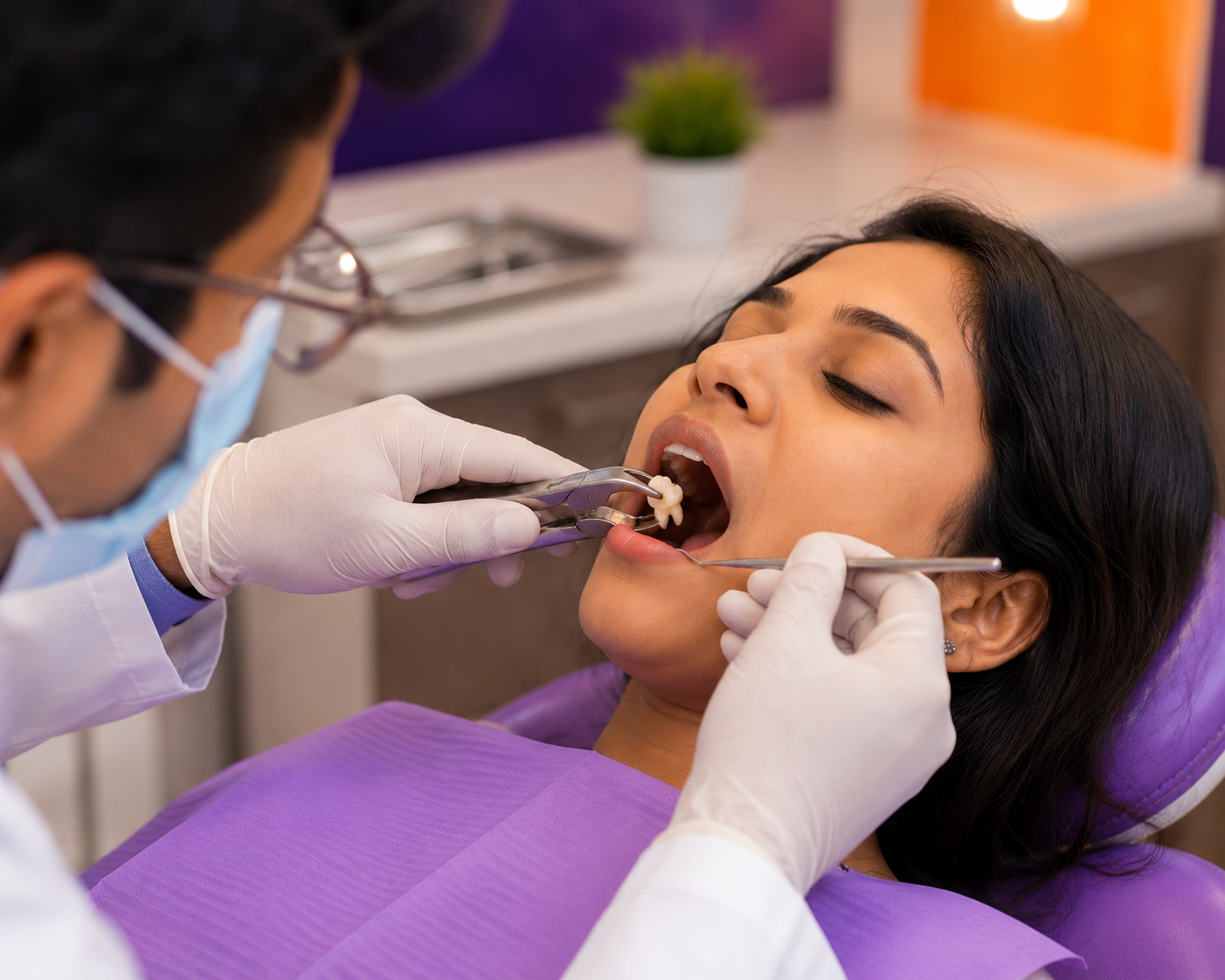 Wisdom tooth removal surgery for teeth impaction