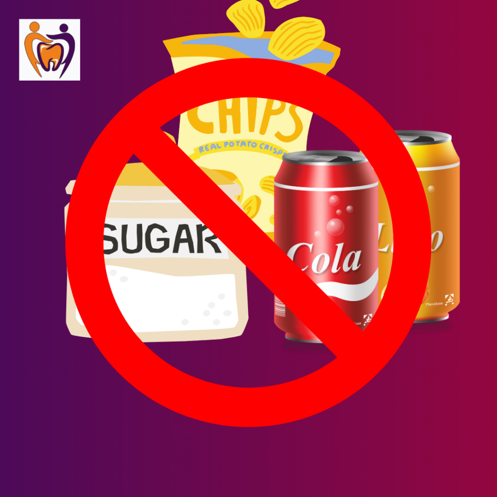 Avoid sugar and snacks